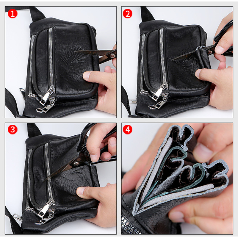 Túi Đeo Hông Bằng Da Thật Phong Cách Thể Thao Thời Trang Cho Nam Và Nữ