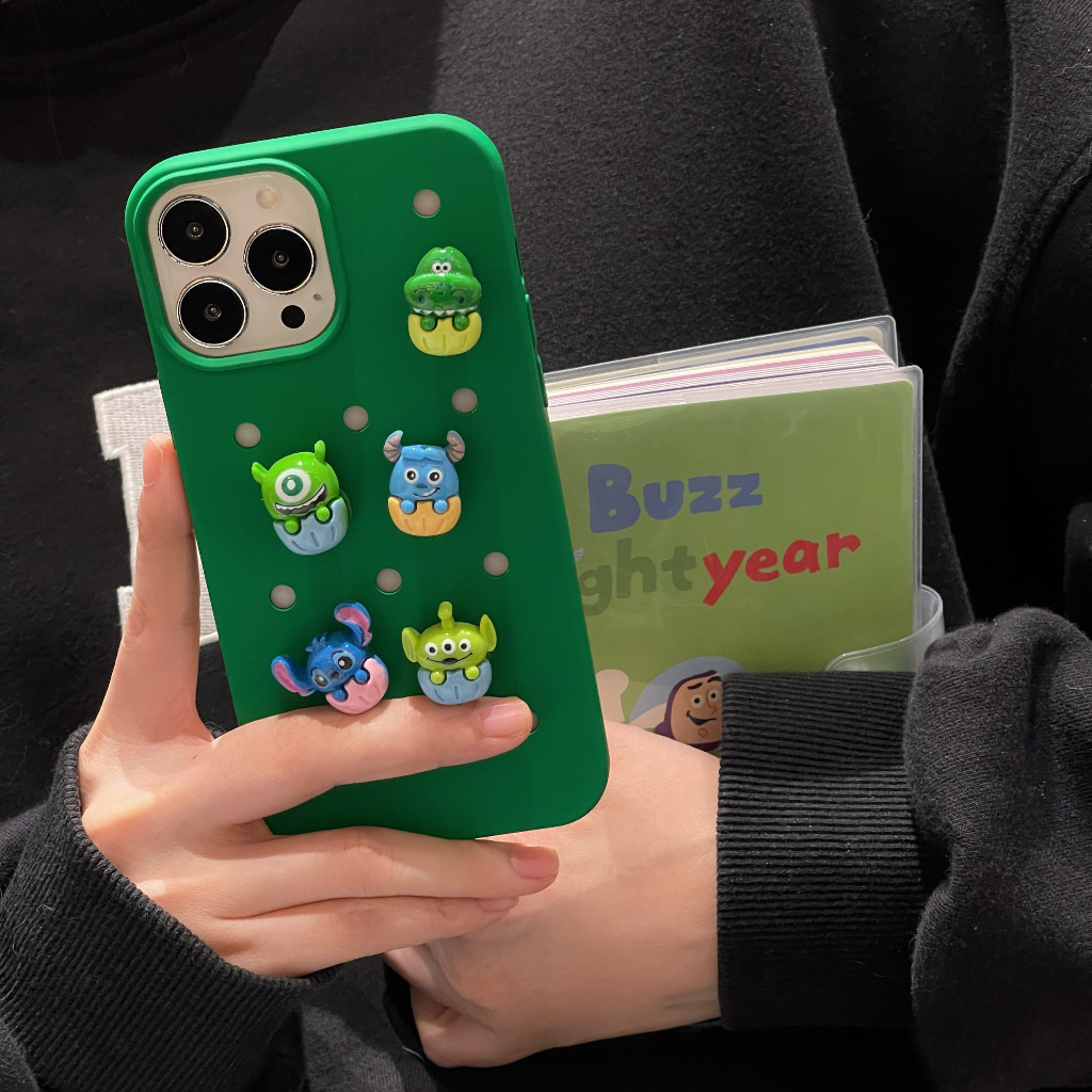 Ốp Điện Thoại Chống Sốc Họa Tiết Hoạt Hình 3D DIY Cho iPhone 14 / 13 / 12 / 11