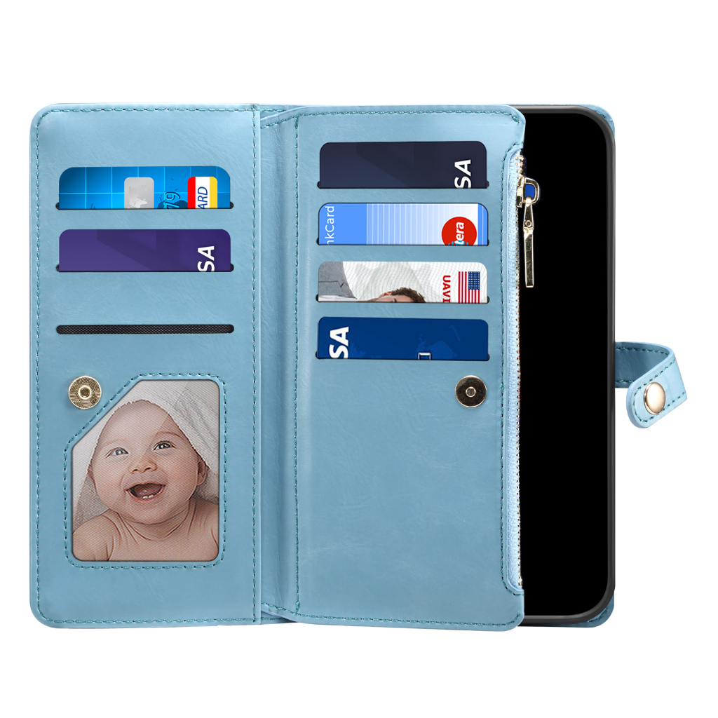 Bao Da Điện Thoại Dạng Ví Có Khóa Kéo Và Dây Đeo Chéo Đa Năng Cho samsung galaxy s23 + s22 s21 s23 ultra s22 s21 s23 fe