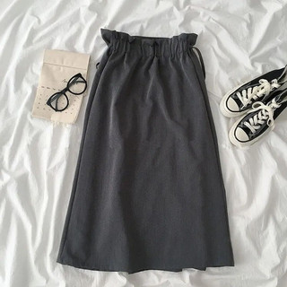 Korean Style Elastic High Waist A-Line Skirt New Summer Fashion 2023