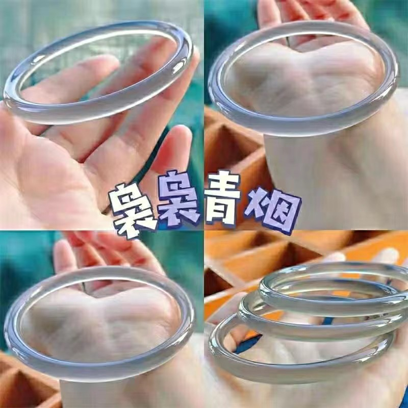 Vòng Tay Hạt Ngọc Bích Giả 6mm Phong Cách Trung Hoa Thời Trang