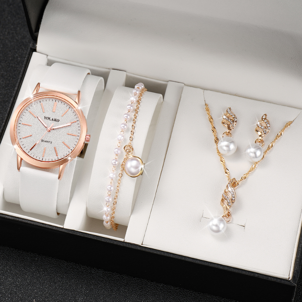 Đồng Hồ Quartz Nữ Dây Da Mặt Bươm Bướm