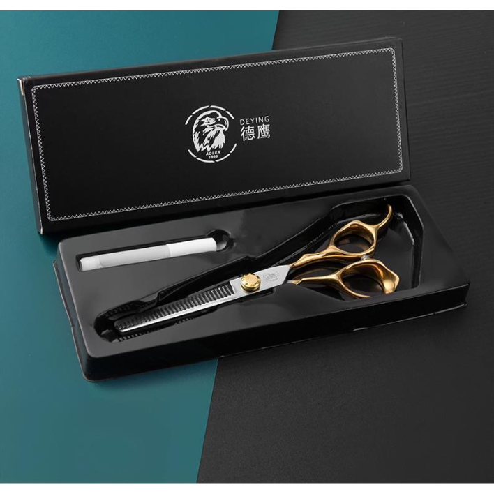 Kéo Cắt Tóc Răng Phẳng 20cm Chuyên Dụng Cho Thợ Làm Tóc