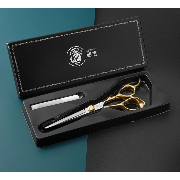 Kéo Cắt Tóc Răng Phẳng 20cm Chuyên Dụng Cho Thợ Làm Tóc