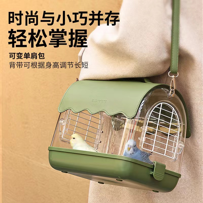 Lồng Chim Bằng Acrylic Trong Suốt Sức Chứa Lớn Tiện Dụng