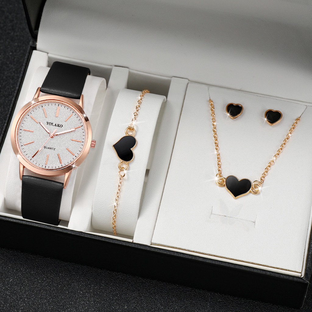 Đồng Hồ Quartz Nữ Dây Da Mặt Bươm Bướm