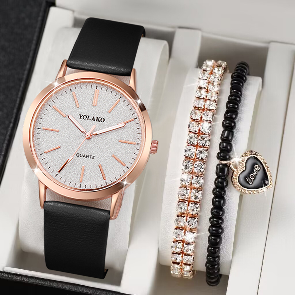Đồng Hồ Quartz Nữ Dây Da Mặt Bươm Bướm