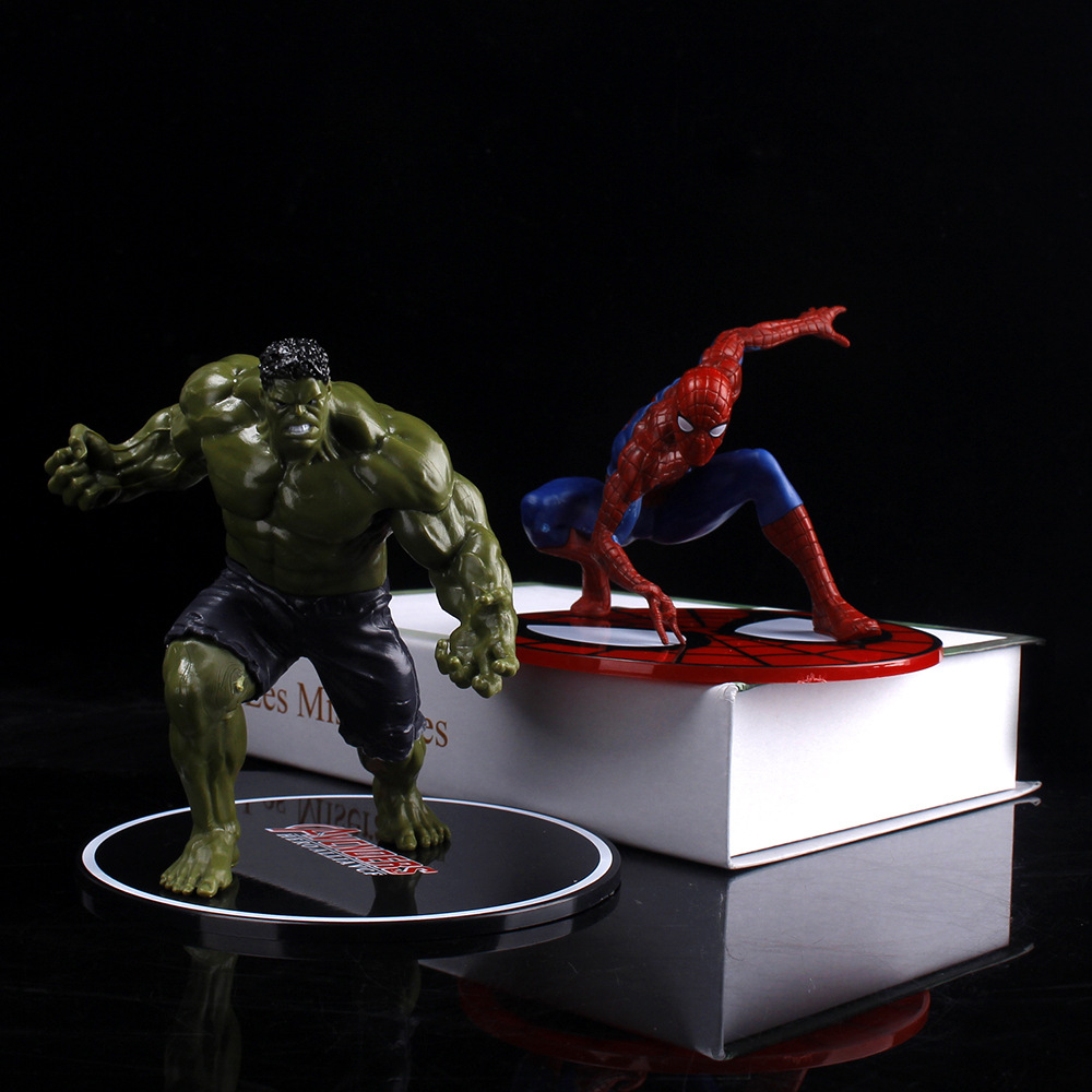 DISNEY Mô Hình Nhân Vật Tony Stark Venom Người Nhện Captain America Steve Rogers Hulk Robert Bruce 9-16cm
