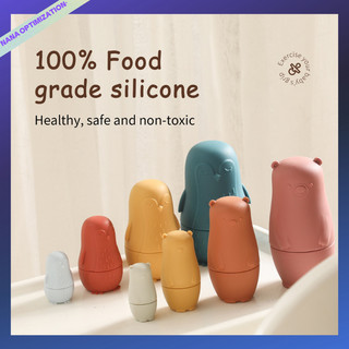 Silicone Đồ Chơi Hình Chim Cánh Cụt Bằng Silicon Cho Bé