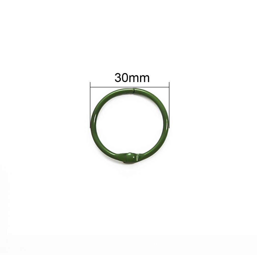 Set 4 Vòng Sắt Hình Chữ C Nhiều Màu Sắc Làm Móc Khóa DIY 30mm