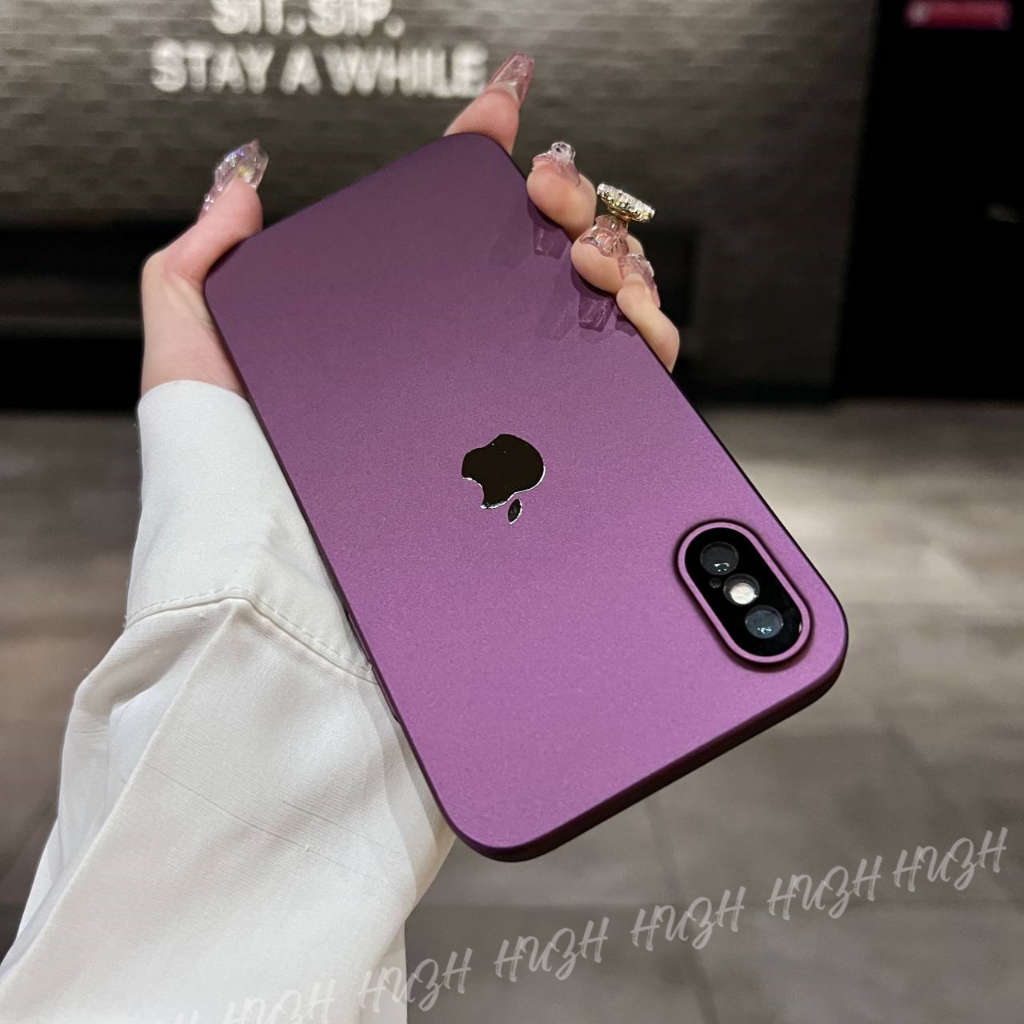 Ốp Điện Thoại PC Cứng Nhám Siêu Mỏng Chống Sốc Sang Trọng Cho iPhone X XR XS MAX 7plus 8plus 11