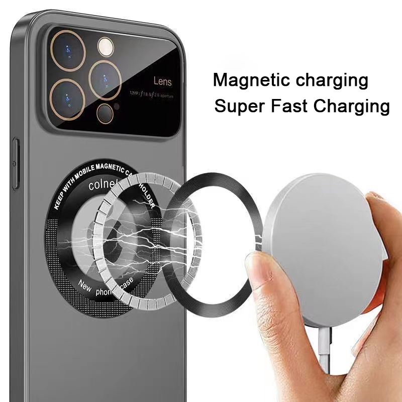 Ốp Điện Thoại Từ Tính Bảo Vệ Toàn Diện Chống Dấu Vân Tay Cho iPhone11Promax 14 13Pro 11 12 12Promax 14plus 11promax 13