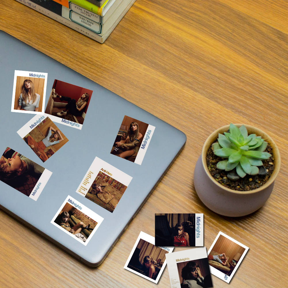 Bộ 50 Miếng Dán Chống Nước Dùng Trang Trí Laptop / Mũ Bảo Hiểm / Điện Thoại