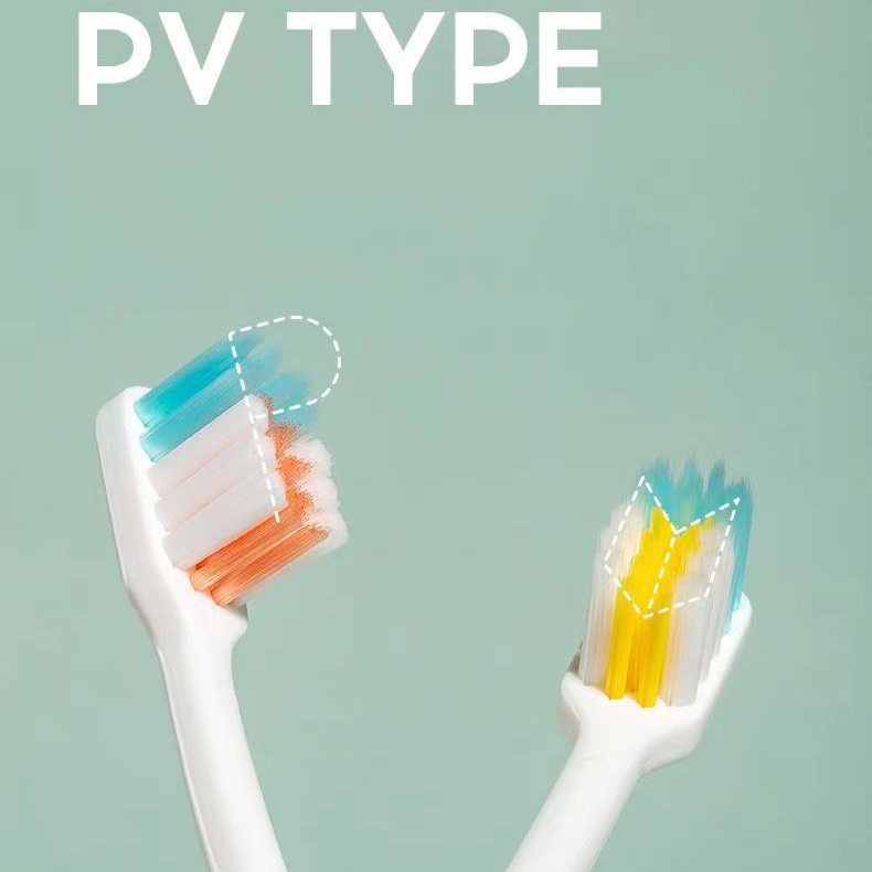 MEYARN 2 miếng / Gói Bàn chải kẽ răng PV Bàn chải đánh răng chỉnh nha có lông mềm cho niềng răng