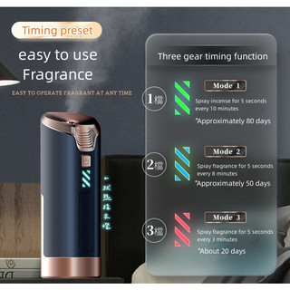 Máy khuếch tán tinh dầu treo tường Máy Xịt Thơm Phòng Tự Động Máy tạo mùi thơm tinh dầu tự động thông minh 45ml-Hẹn Giờ Khuếch Tán Phun Sương Thơm Phòng Ngủ, Phòng Khách, Phòng Vệ Sinh