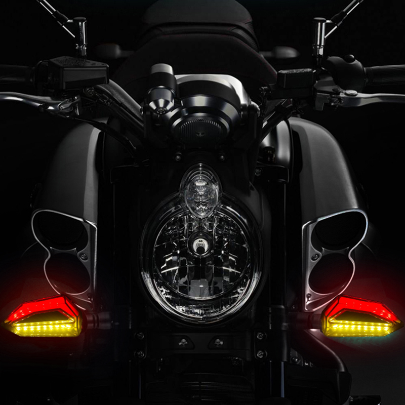 Đèn Xi Nhan 12 Bóng LED Cho Xe Harley Cruiser Honda Kawasaki BMW Yamaha