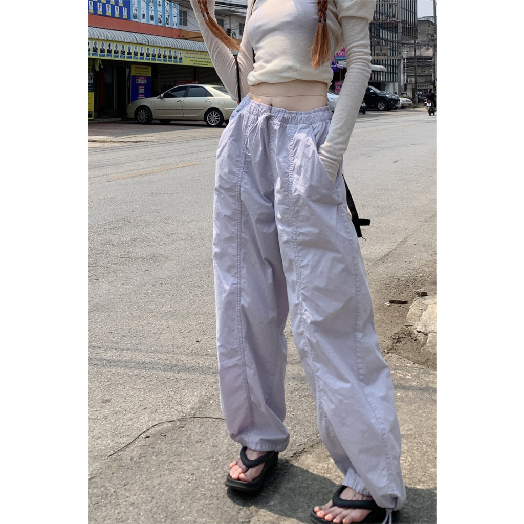 Quần Dài Dáng Rộng Thiết Kế Đơn Giản Thoải Mái Hợp Thời Trang