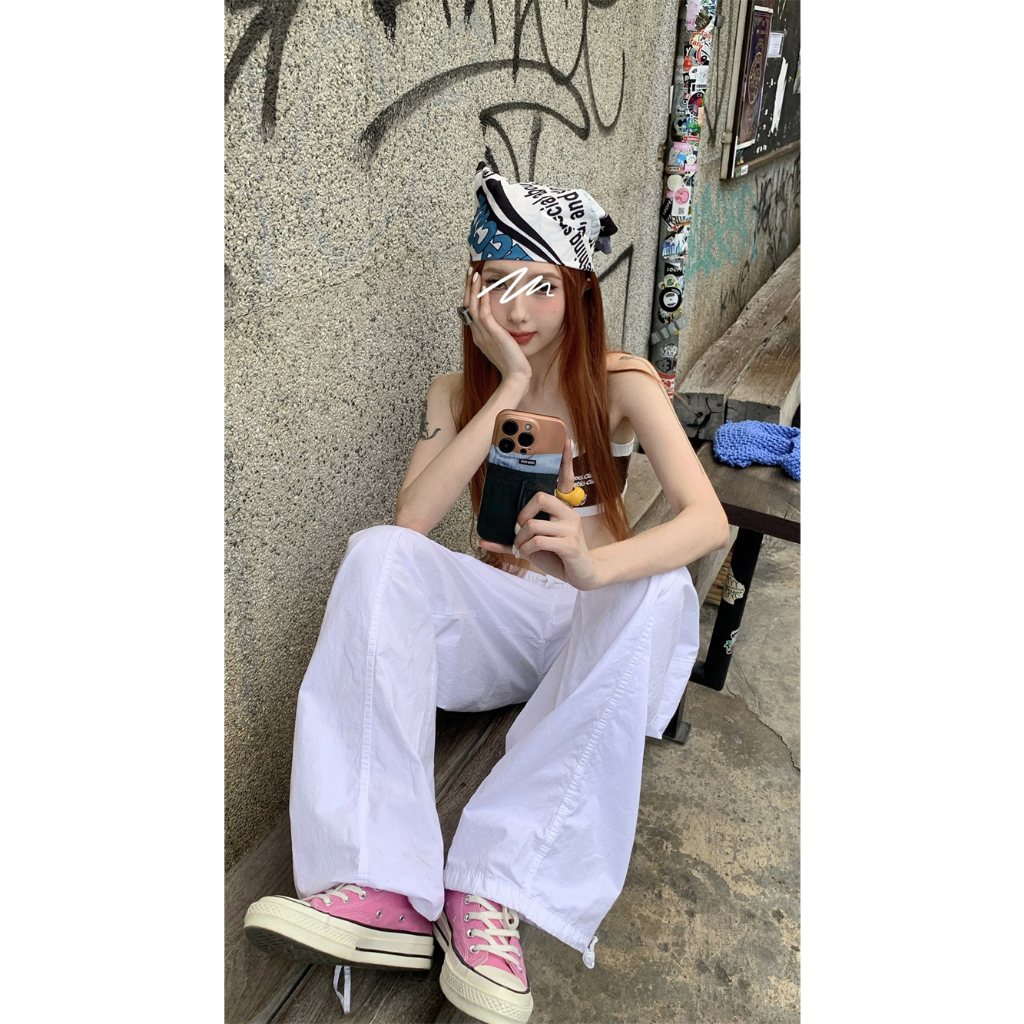 Quần Dài Dáng Rộng Thiết Kế Đơn Giản Thoải Mái Hợp Thời Trang