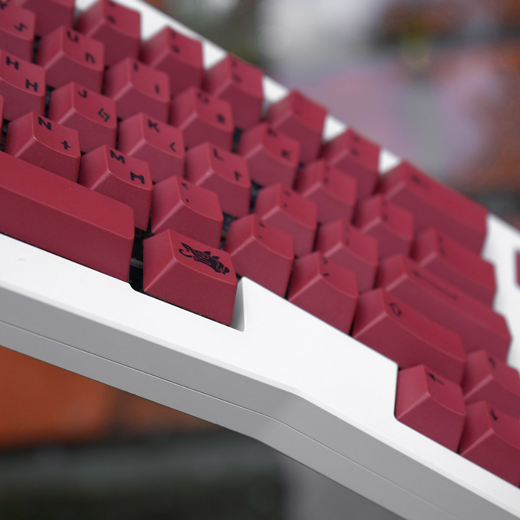 Nút Bàn Phím PBT Nhuộm Màu Đỏ Tùy Chỉnh Cho Phím Cherry Profile