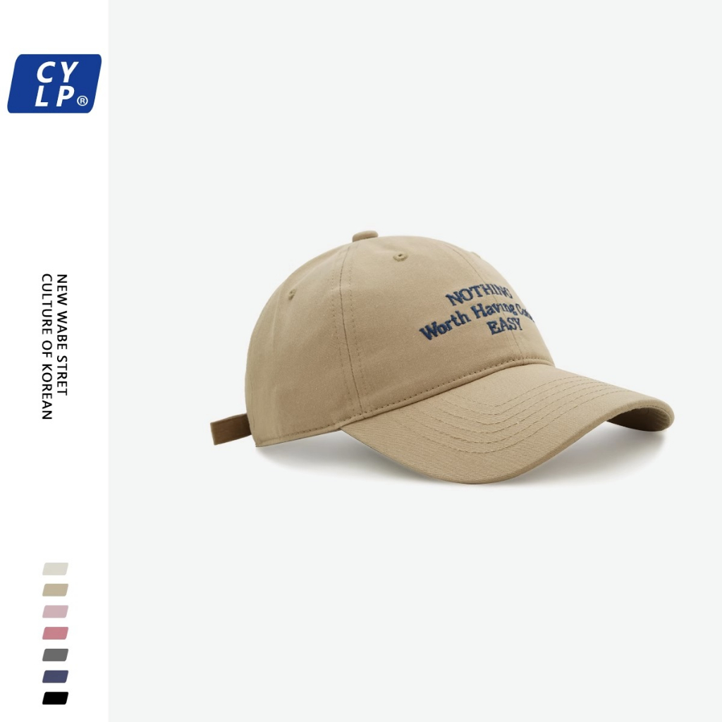 Mũ Lưỡi Trai Mềm Thêu Chữ Đơn Giản Thời Trang Cho Cặp Đôi