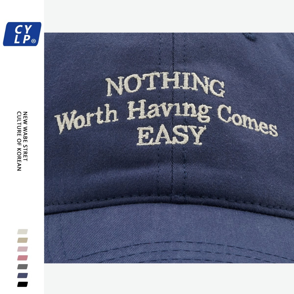 Mũ Lưỡi Trai Mềm Thêu Chữ Đơn Giản Thời Trang Cho Cặp Đôi