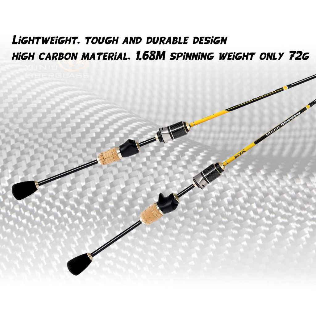 Cần Câu Cá Tôm 1.38 / 1.68M / 1.8M 2-7lb ul Bằng Sợi carbon Siêu Nhẹ