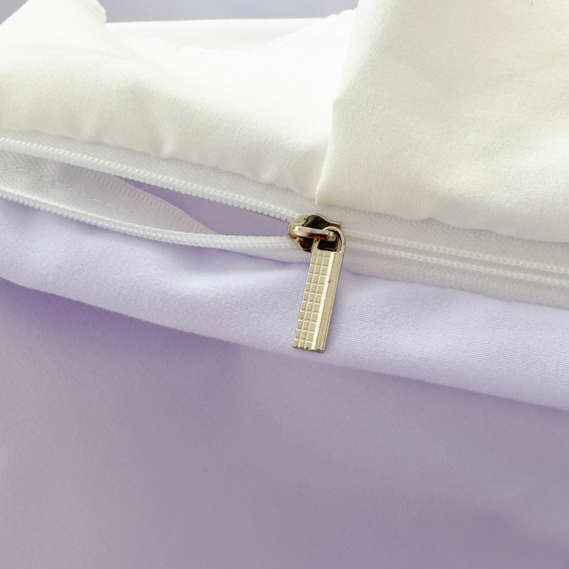 Bộ Drap giường 4 Trong 1 Với Vỏ Gối Đơn / Đôi in Hình Thỏ Hoạt Hình Màu Tím Phong Cách Vua / Hoàng Hậu