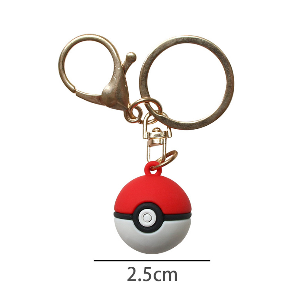 Móc Khóa Hình Quả Bóng Pokemon 2.5cm Dễ Thương