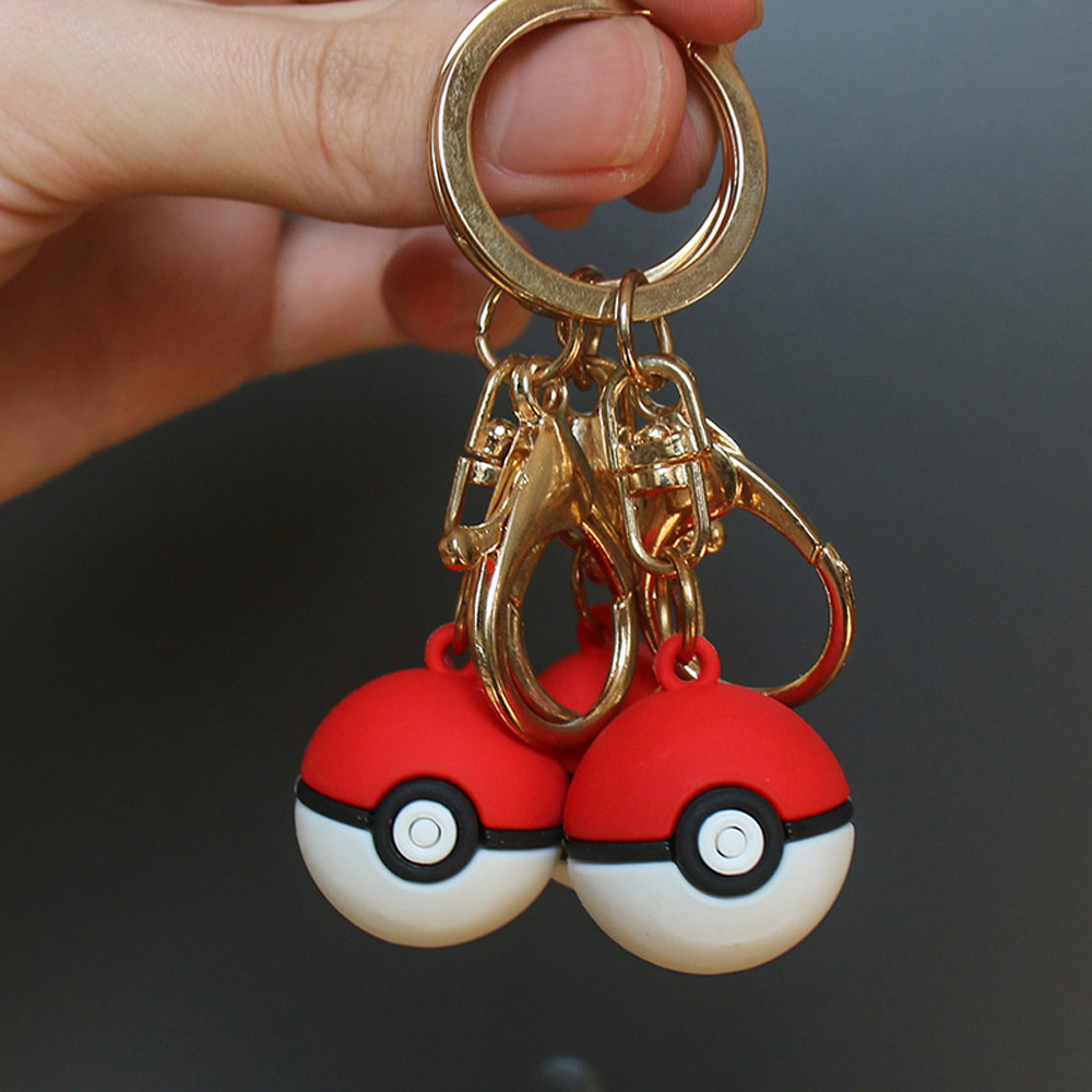 Móc Khóa Hình Quả Bóng Pokemon 2.5cm Dễ Thương