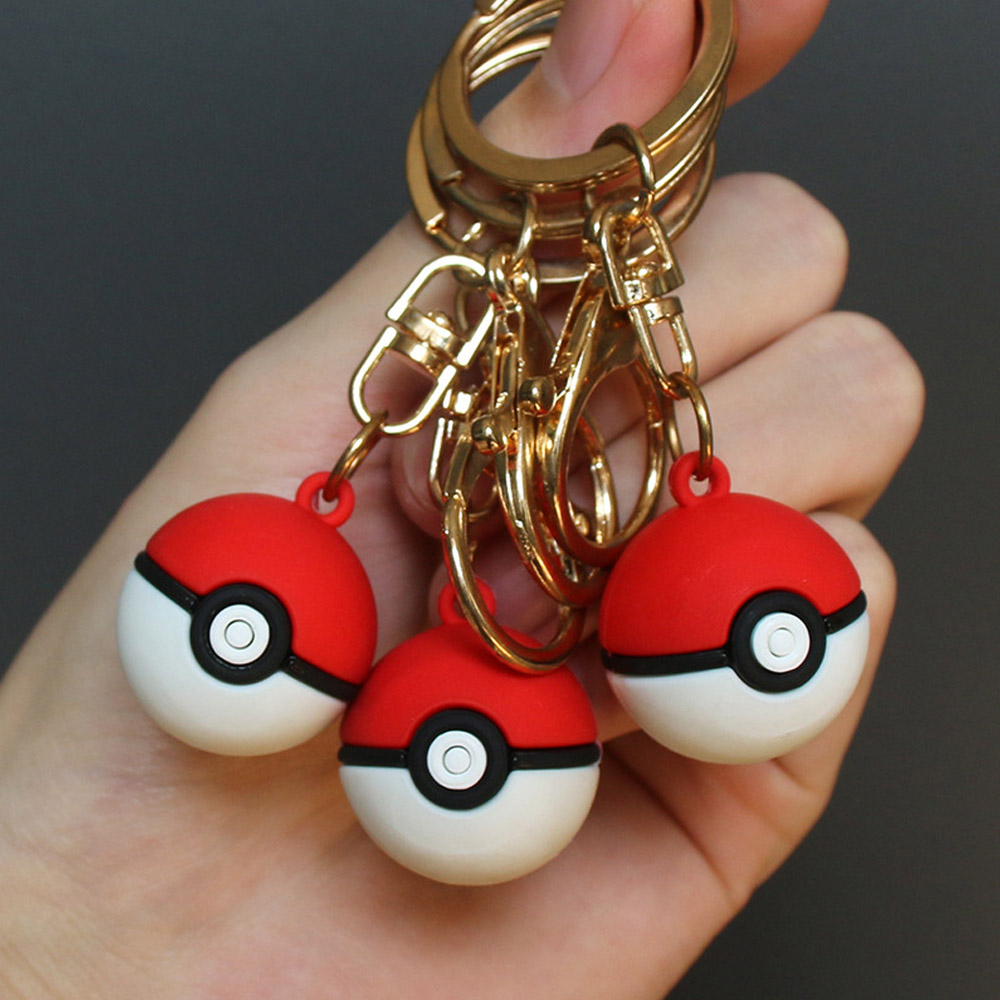 Móc Khóa Hình Quả Bóng Pokemon 2.5cm Dễ Thương