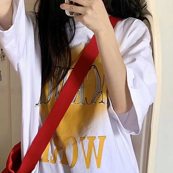 Jiashucheng Áo Thun Nữ Ngắn Tay Cổ Tròn Thời Trang Hàn