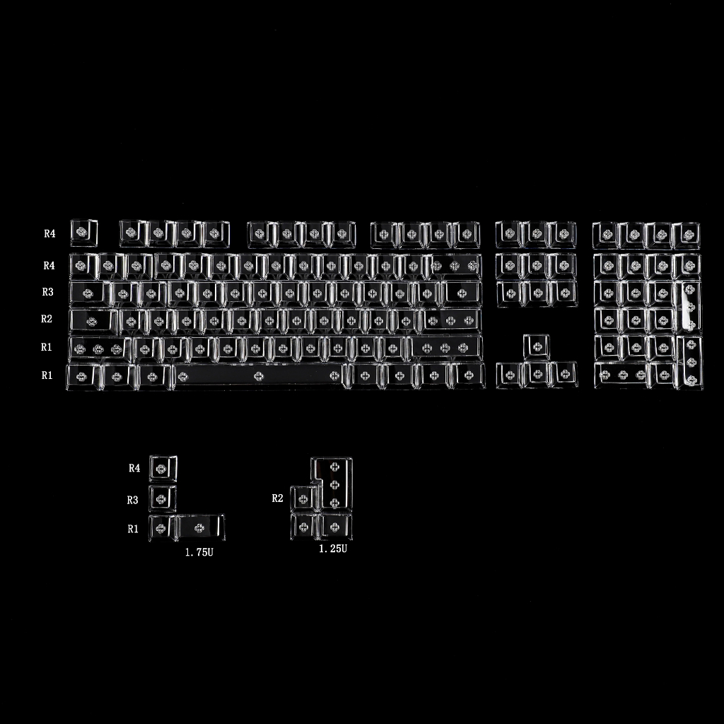 Bộ 116 Phím Thay Thế Bằng PC Trong Suốt Cho Bàn Phím Cơ MX 104 96 87 84 68