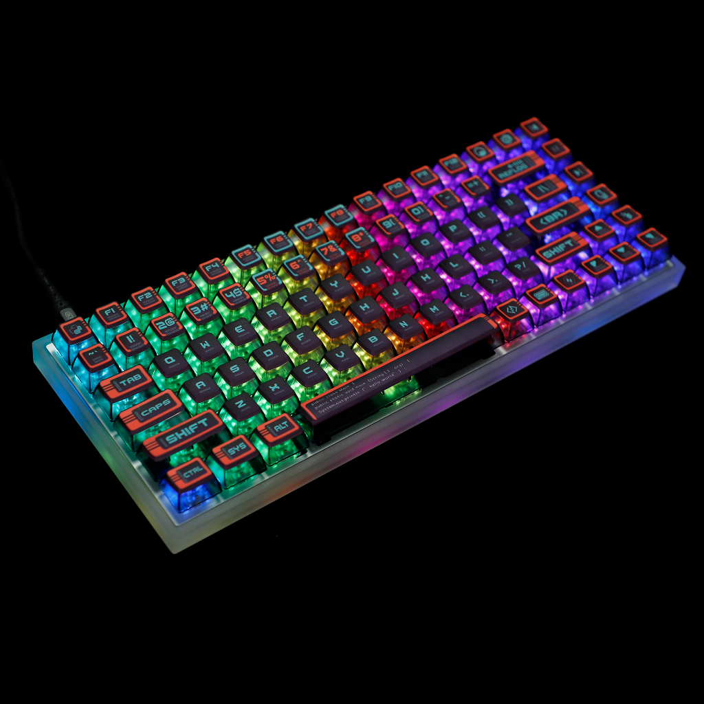 Bàn Phím 116 Phím YMDK PBT Màu Đỏ Khói Dành Cho Bàn Phím Cơ MX 104 96 87 84 68