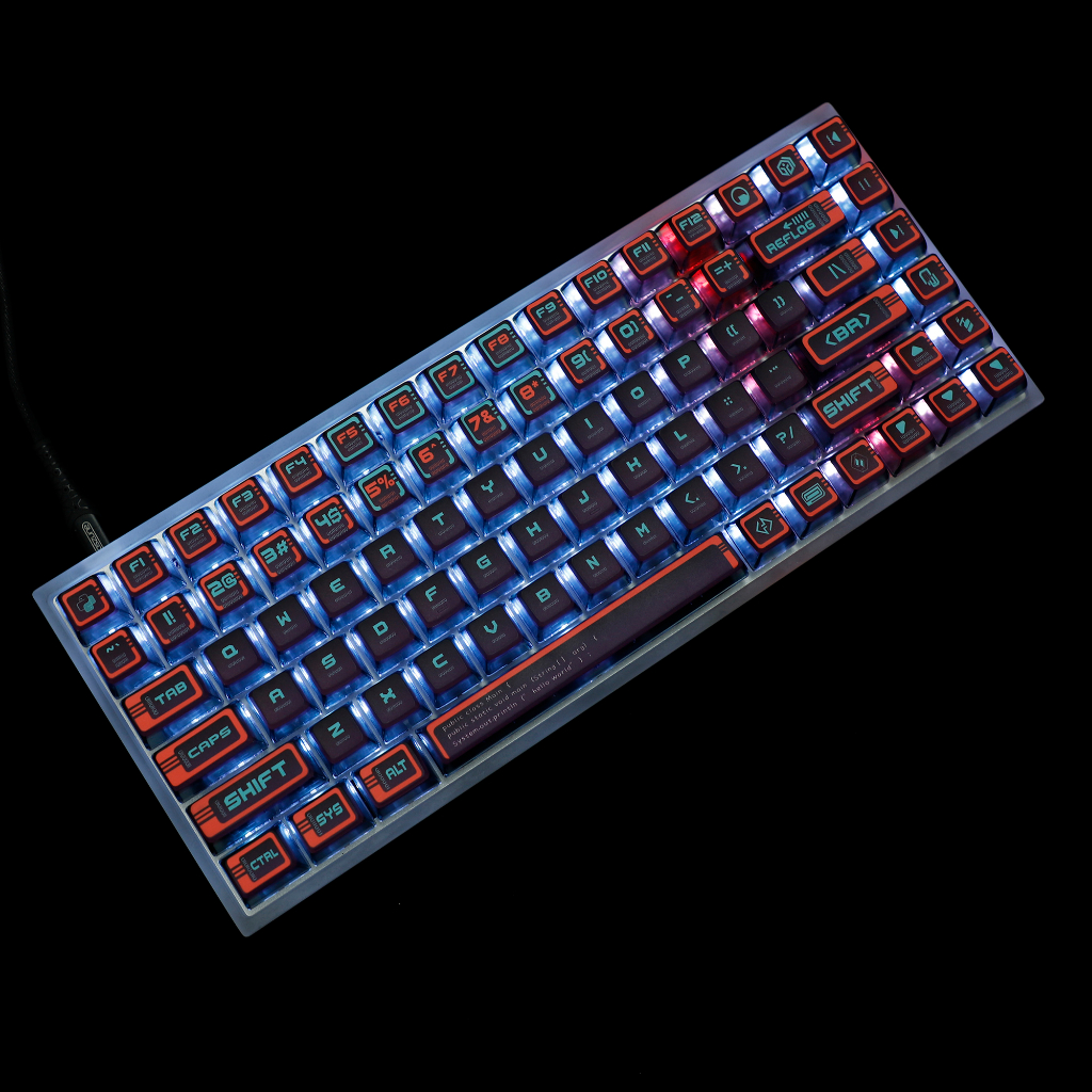 Bàn Phím 116 Phím YMDK PBT Màu Đỏ Khói Dành Cho Bàn Phím Cơ MX 104 96 87 84 68