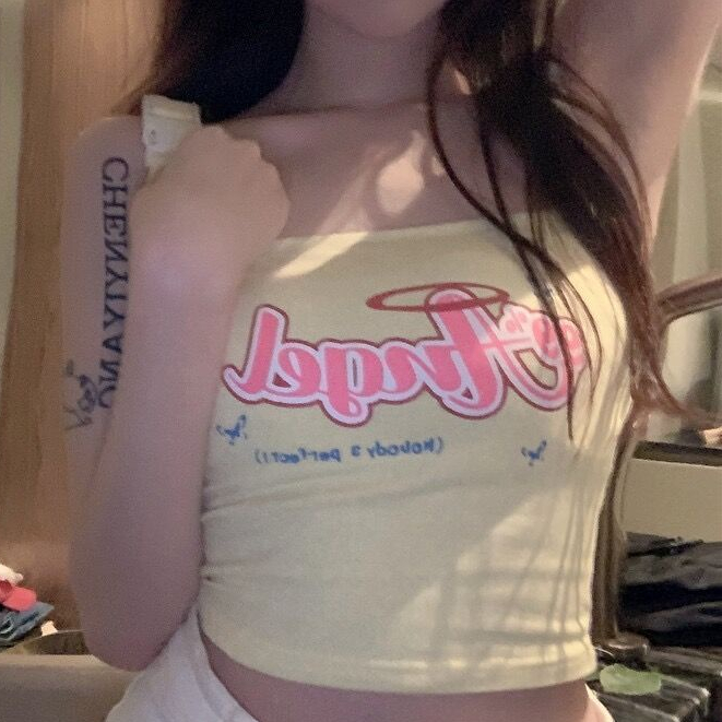 Jiashucheng Áo Thun Dáng Ngắn Thời Trang Mùa Hè Kiểu Dáng Ngọt Ngào Dễ Thương