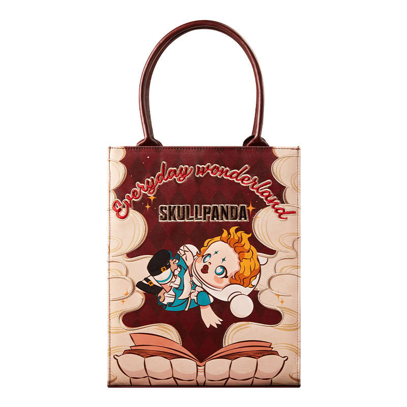 POP MART SKULLPANDA Everyday Wonderland Series-Tote Bag SKULLPANDA Mỗi Ngày Túi Dòng Wonderland