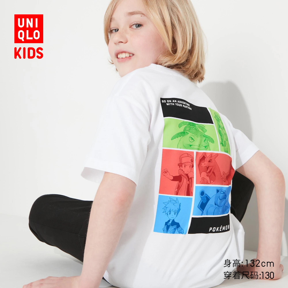 Áo Thun Uniqlo Tay Ngắn In Hình Pokemon Dành Cho Trẻ Em 457841