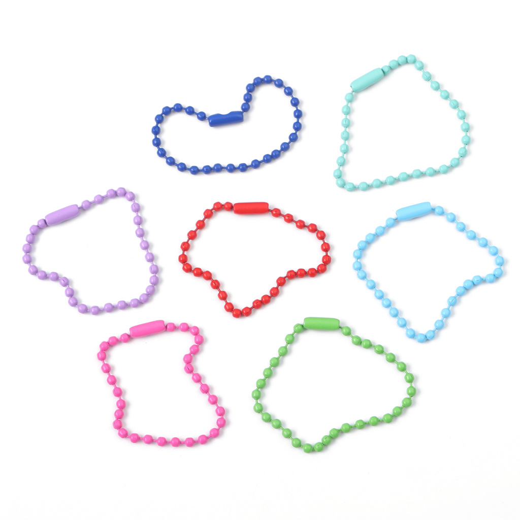 Phụ Kiện Móc Khóa Dây Xích Phun Sơn Thủ Công DIY