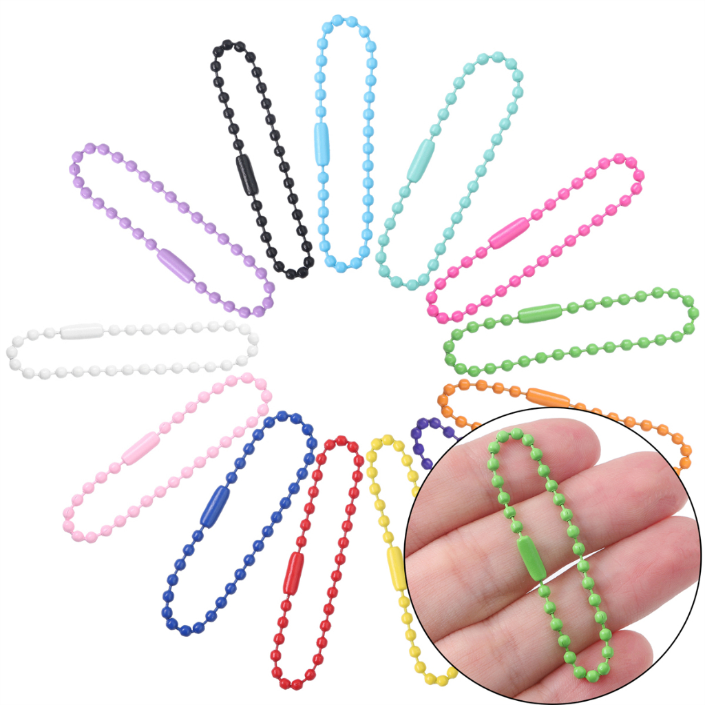 Phụ Kiện Móc Khóa Dây Xích Phun Sơn Thủ Công DIY