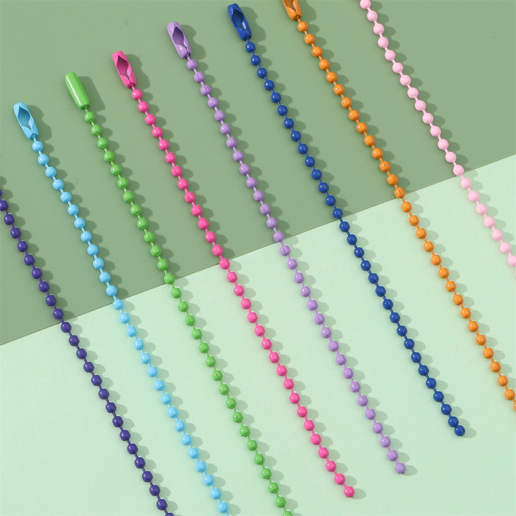 Phụ Kiện Móc Khóa Dây Xích Phun Sơn Thủ Công DIY