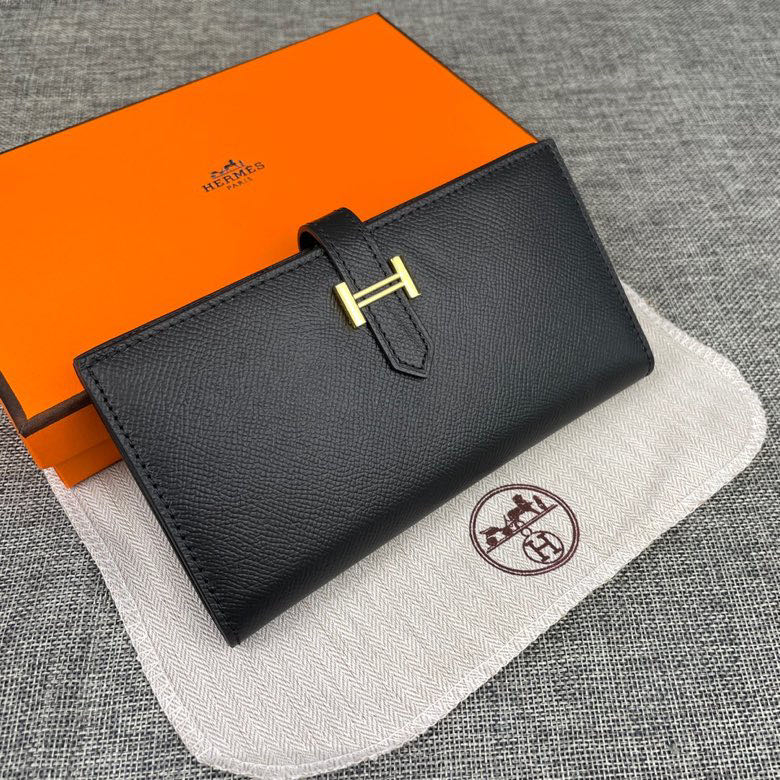 Ví Da Thật 100% Hermes Dáng Dài Có Khóa Kéo Thời Trang Cho Nữ