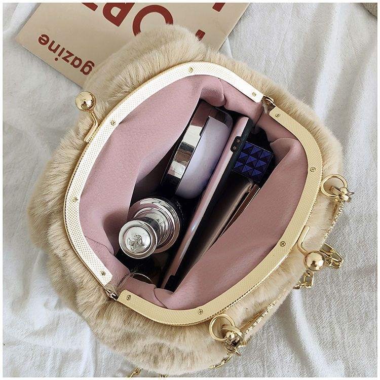 Moweikaidi  túi xách nữ Phiên bản Hàn Quốc nghiêng túi dễ thương sang trọng thỏ phù hợp túi xách mùa thu và mùa đông