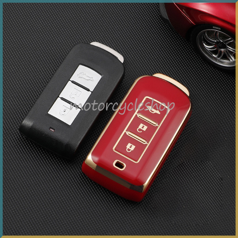 Vỏ Chìa Khóa Điều Khiển Từ Xa 3 Nút Cho mitsubishi asx xpander attrage triton outlander montero pajero sport Ốp