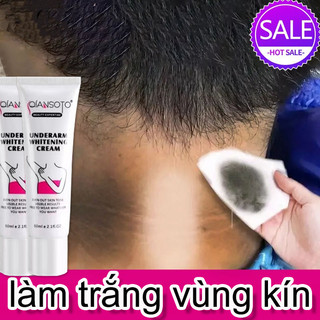 👍🏻Chính Hãng👍🏻 Kem làm trắng da QIANSOTO Kem Kem tẩy trắng da 60ml Giảm Thâm Nách Mông Làm Trắng Da Dưỡng Ẩm Khử Mùi Hôi (Che Tên)