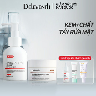 Sữa rửa mặt deleventh làm trắng da mặt 100g + caffeine dưỡng ẩm phục hồi da 30g