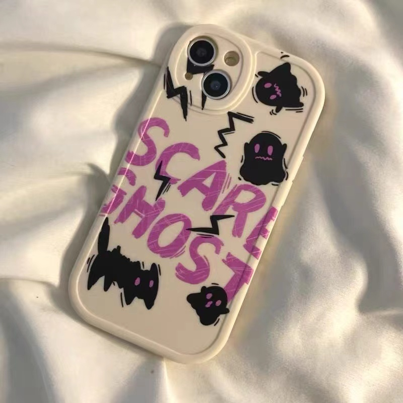 Ốp Điện Thoại In Hình Ma Trắng Đen Cho Huawei Y9 Y7 Y7a Y6P nova 8 7i 5i 5Pro P20 30Pro P30lite