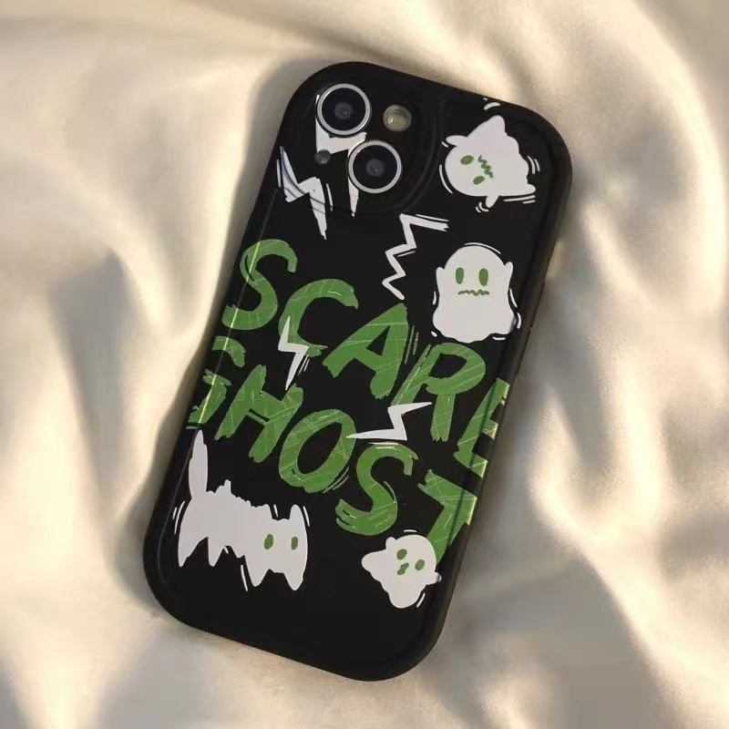 Ốp Điện Thoại In Hình Ma Trắng Đen Cho Huawei Y9 Y7 Y7a Y6P nova 8 7i 5i 5Pro P20 30Pro P30lite