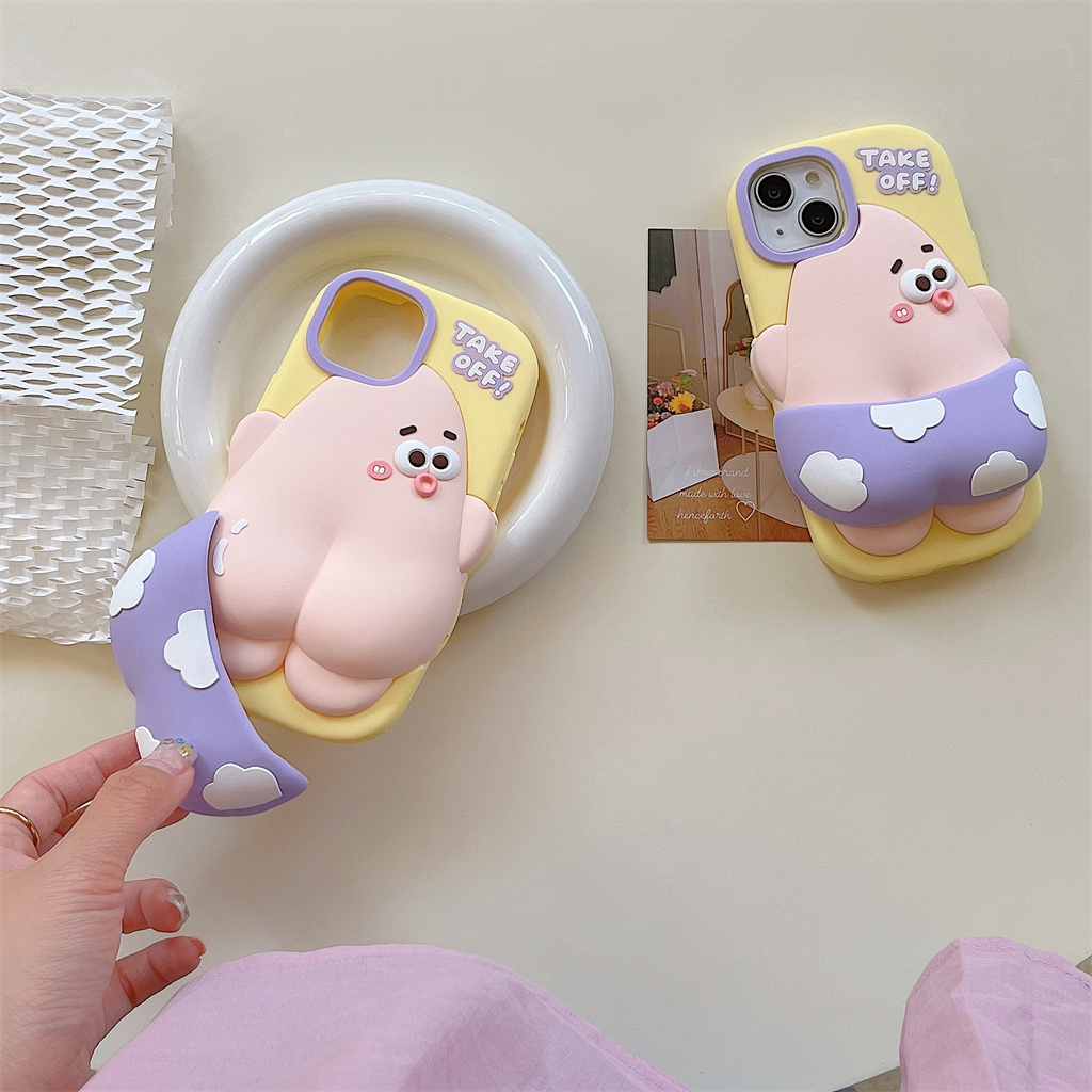 Ôp Điện Thoại Silicon Dẻo Họa Tiết Hoạt Hình Quái Vật Dễ Thương Cho iphone 15 pro max 14 pro max 13 pro max 12 pro max Ốp
