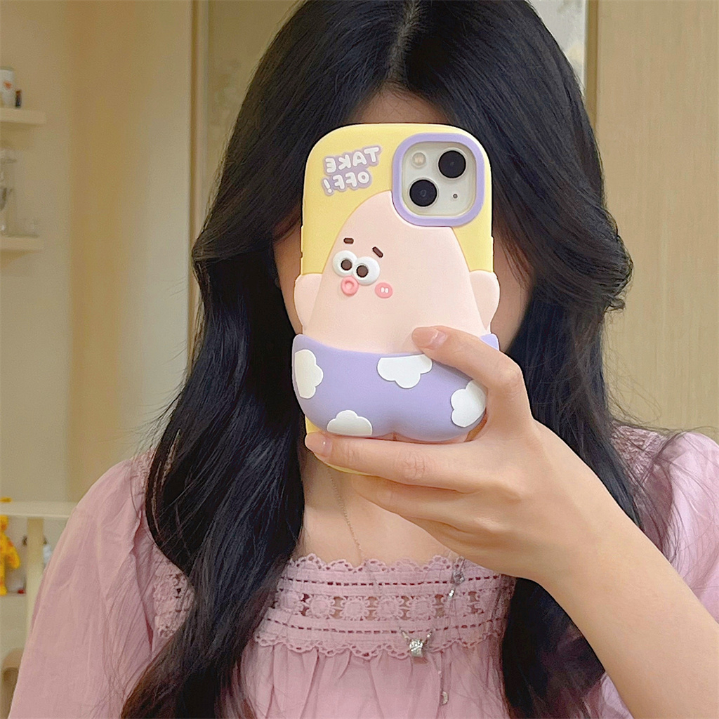 Ôp Điện Thoại Silicon Dẻo Họa Tiết Hoạt Hình Quái Vật Dễ Thương Cho iphone 15 pro max 14 pro max 13 pro max 12 pro max Ốp