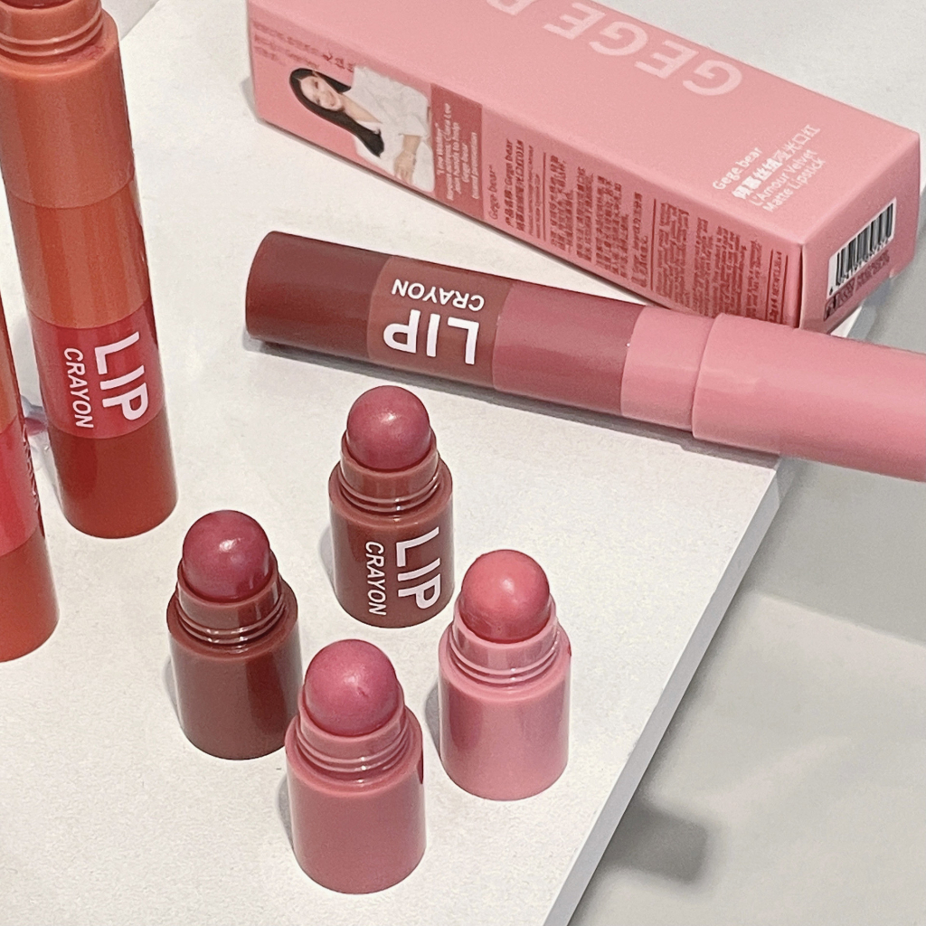 Son Môi Bút Chì 4 Màu CAPUVINI Son Môi Nhung Mờ